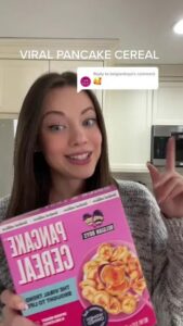 pancake cereal on tiktok